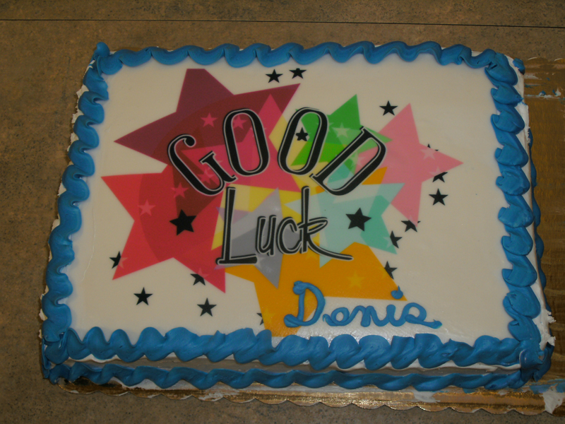 Denis' good luck cake must have worked - we had a great evening!