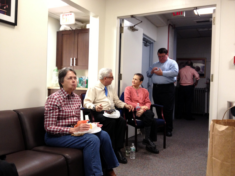 Lunch in the green room